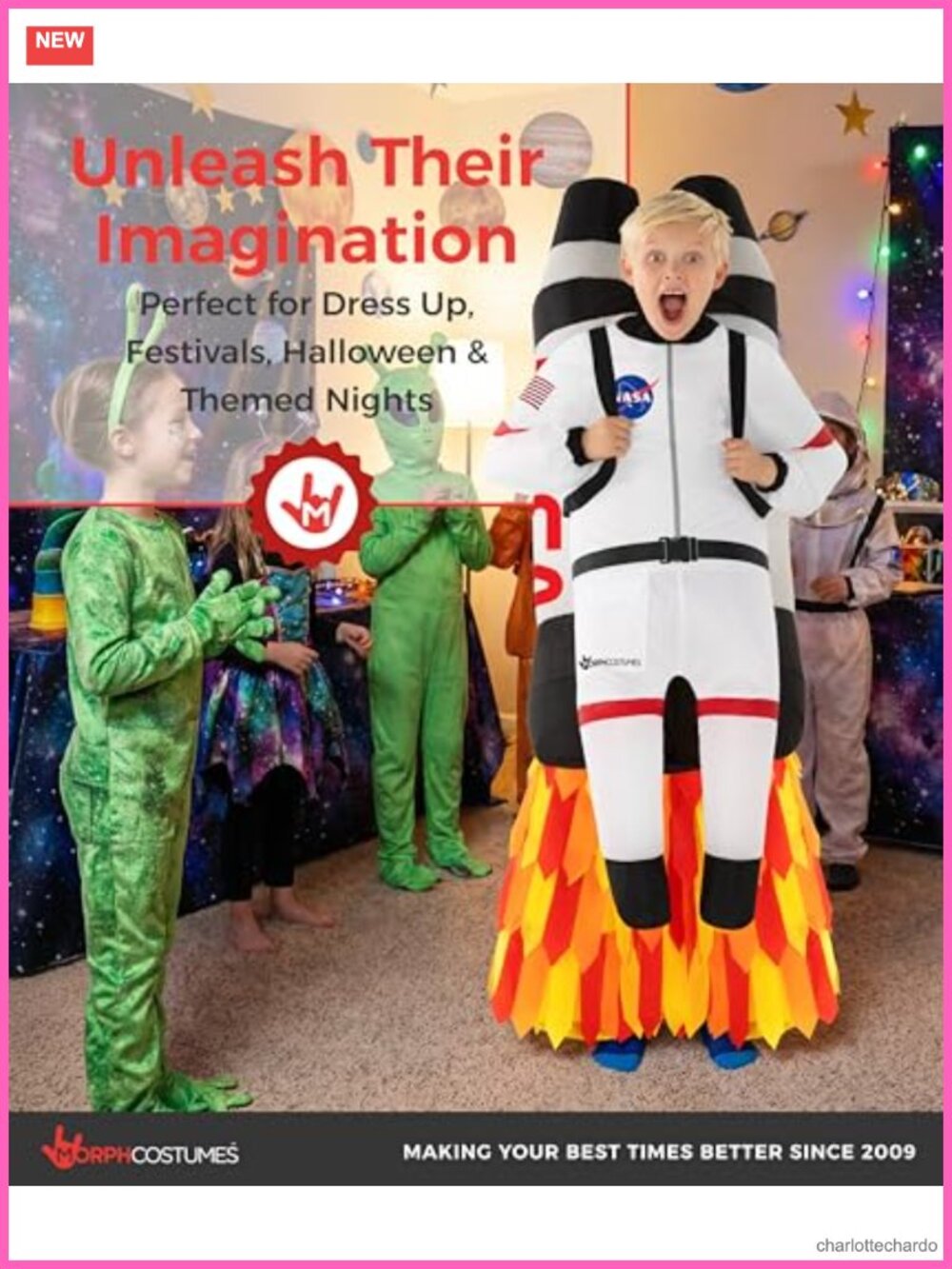 Kids Inflatable Rocketship Costume One Size - Picture 4 of 6